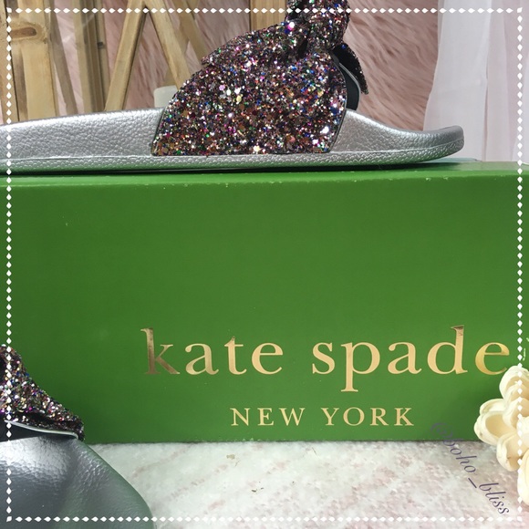 ⭐️KATE SPADE | Glitter Bow Slide NEW - Picture 4 of 6